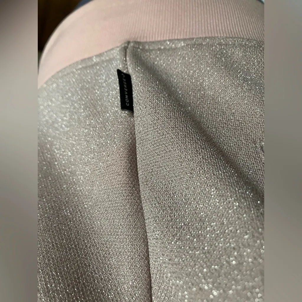 Converse X Miley Cyrus Glitter Track Jacket Full Zip Size Small - Image 10