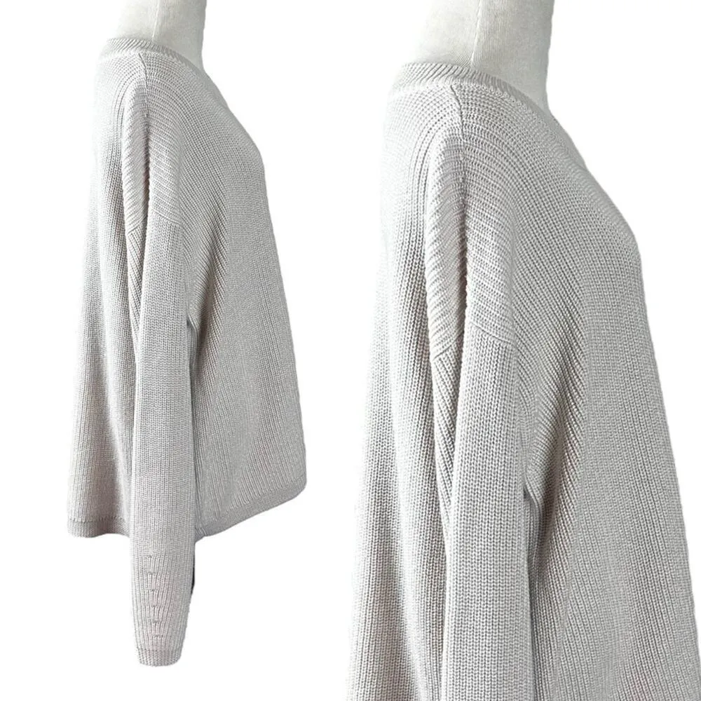 Anthropologie Velvet Graham & Spencer XL Elise Sweater NWT Ivory Chunky Knit - Image 18