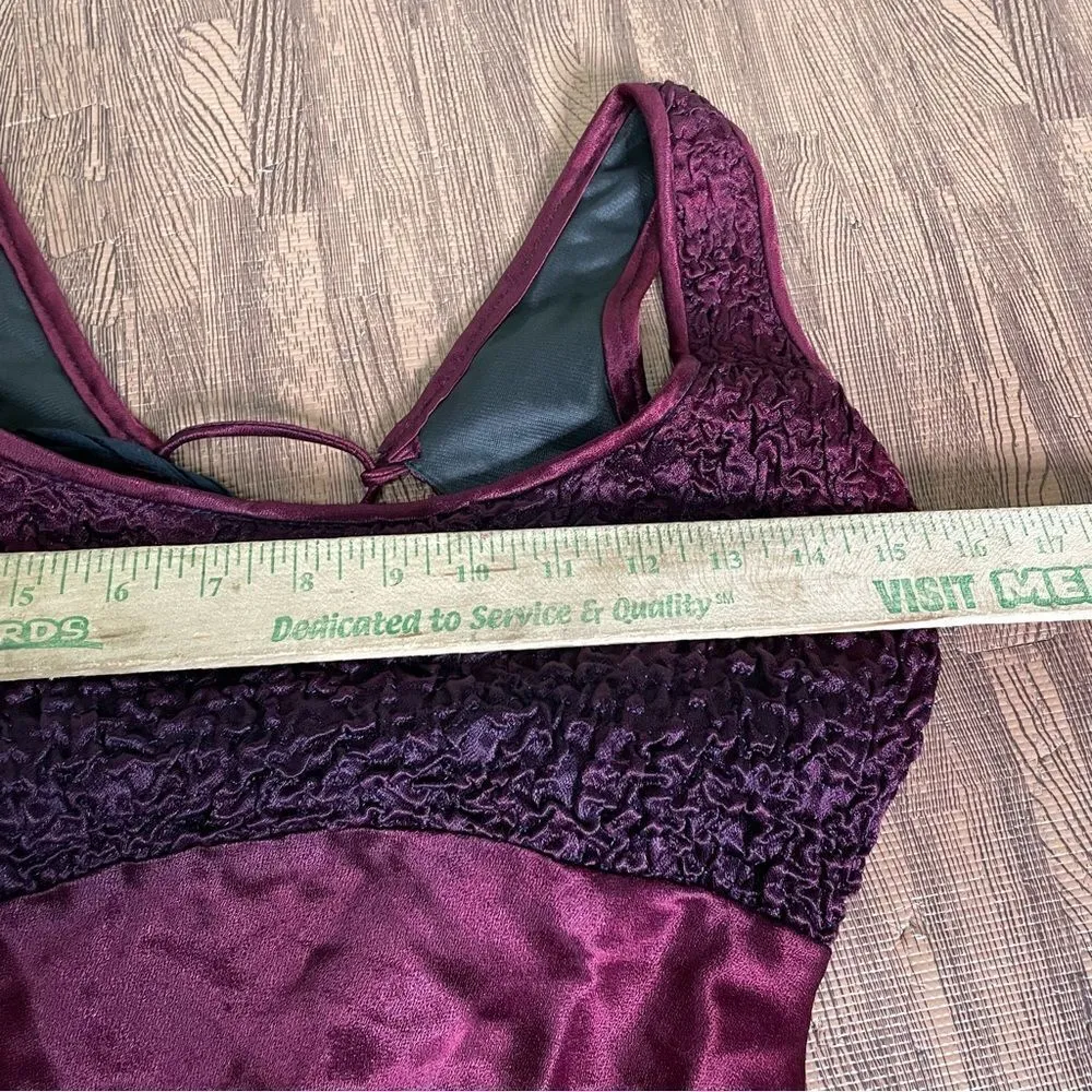 Vintage 90s Cache Satin‎ Corset Lace Up Back Maxi Gown 3/4 - Image 10