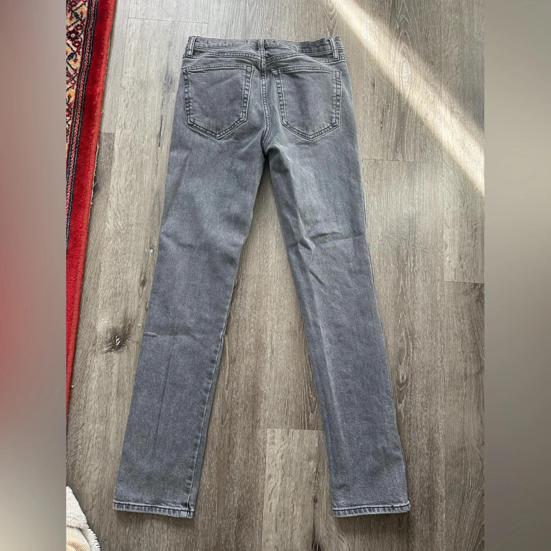 Zara High Rise Gray Jeans - Image 7