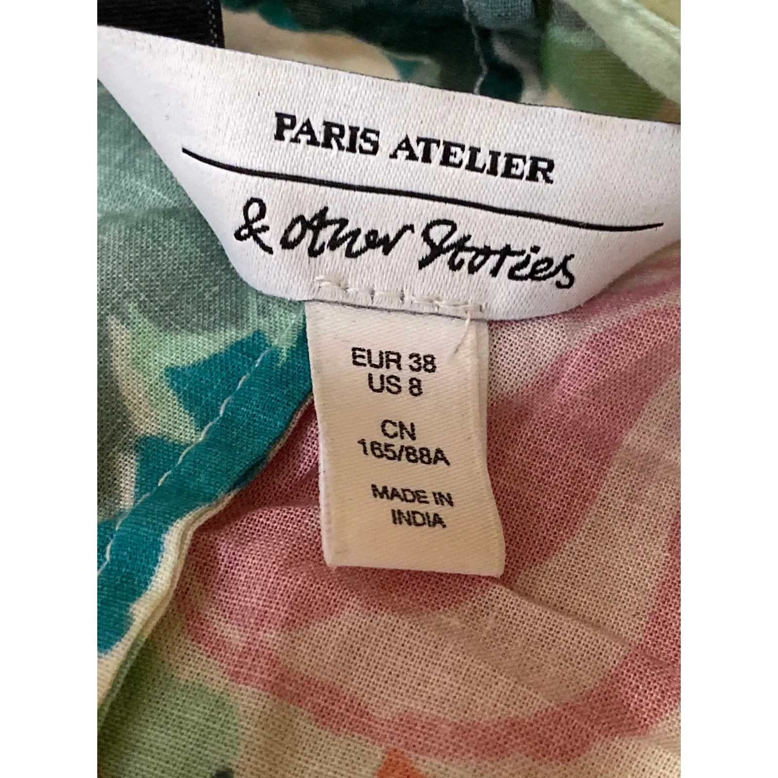 & Other Stories Green Tropical Hawaiian Bahama Button Down Shirt Tunic Dress 8 - Image 3