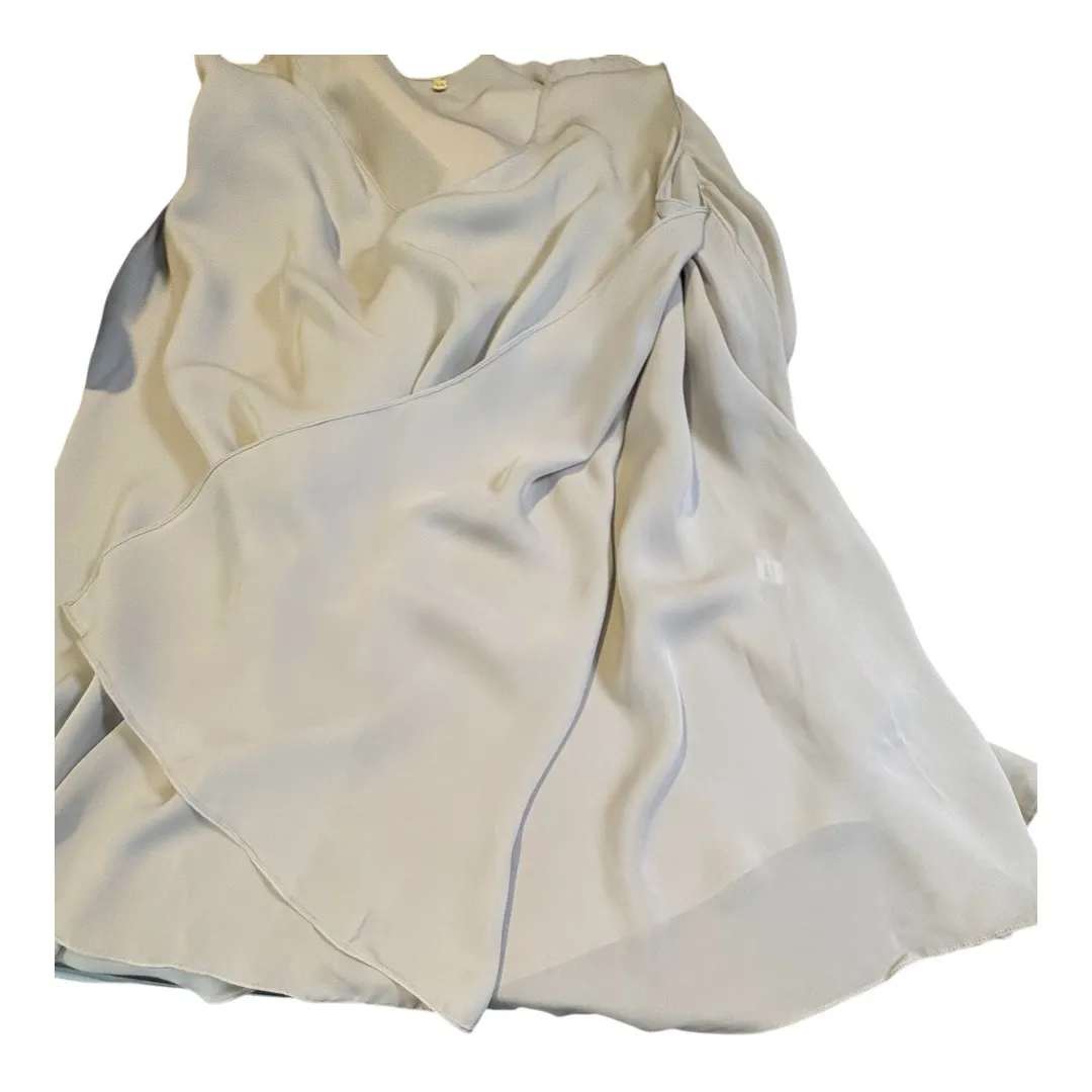 Silk‎ Sleeveless Tunic Top Gray Minimalist Elegant Casual Dressy Women Size 2X - Image 8