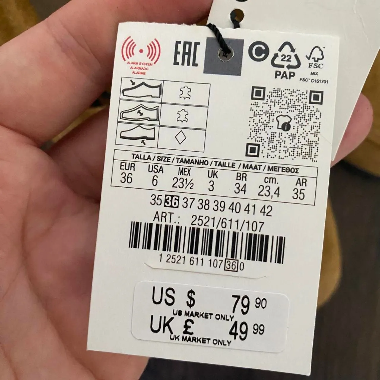 NWT Zara Tan Brown Genuine Suede SPLIT LEATHER LOAFERS US 6 Preppy Old Money - Image 8