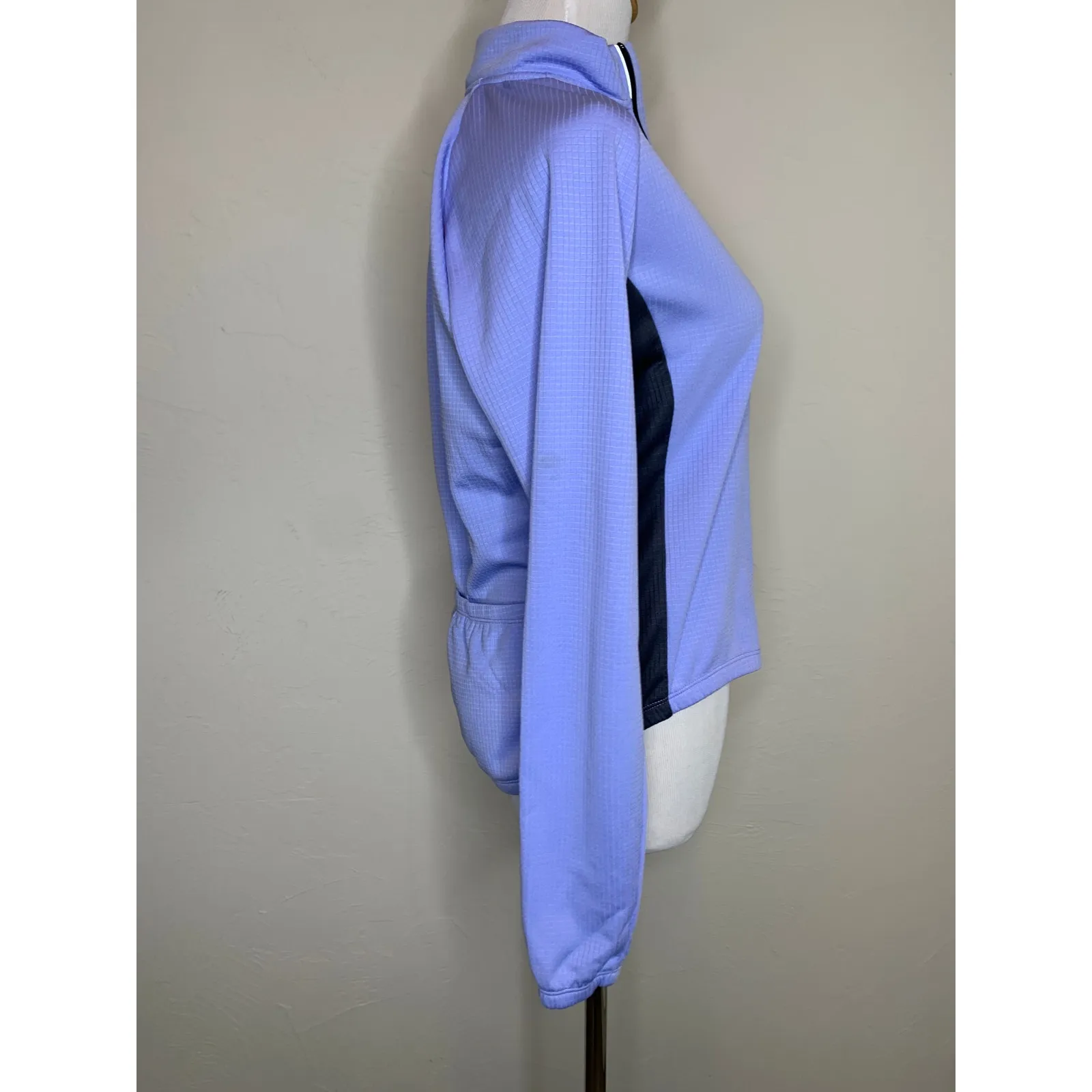 Descente Cornflower Blue Grey Cycling Jacket Sz Medium - Image 4