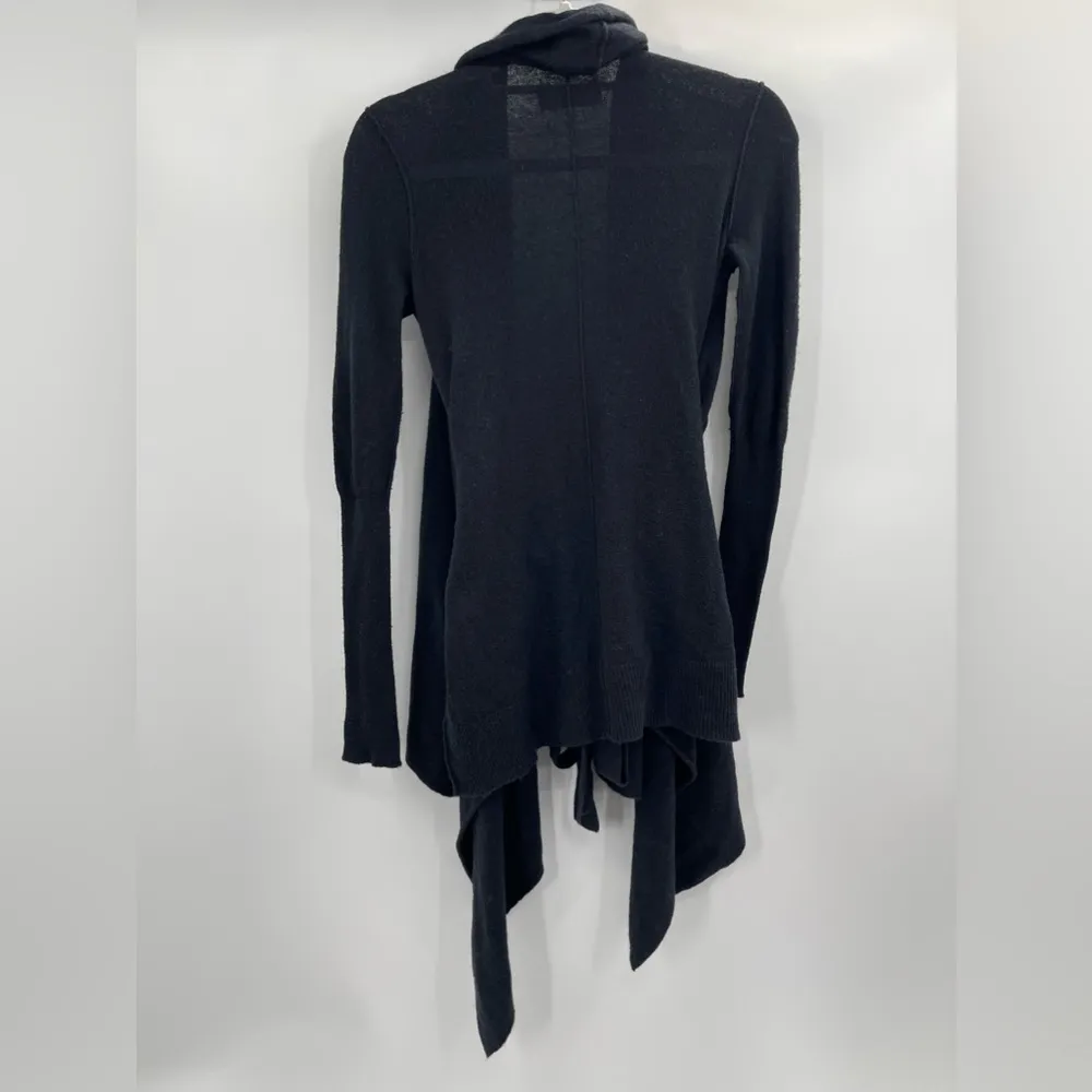 Mantle Cardigan women's wool open sweater size US 2 UK 6 black - Image 3