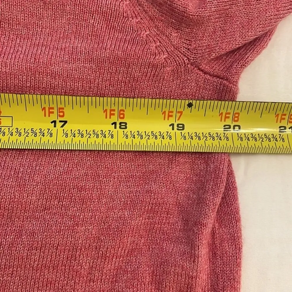 A New Day Pink Pullover V-Neck Knit Sweater Womens Size Large - Image 6