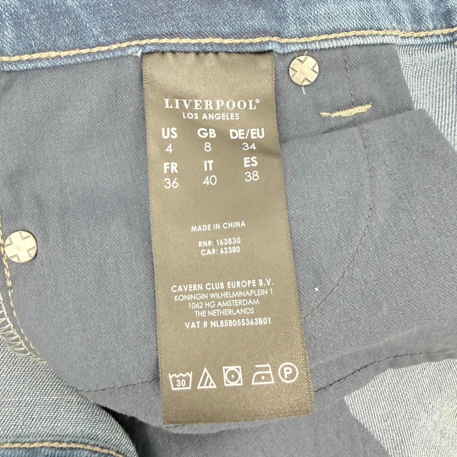 Liverpool Jeans Women's SZ 4/27 NWT Marley Girlfriend North Beach Denim Distress - Image 10