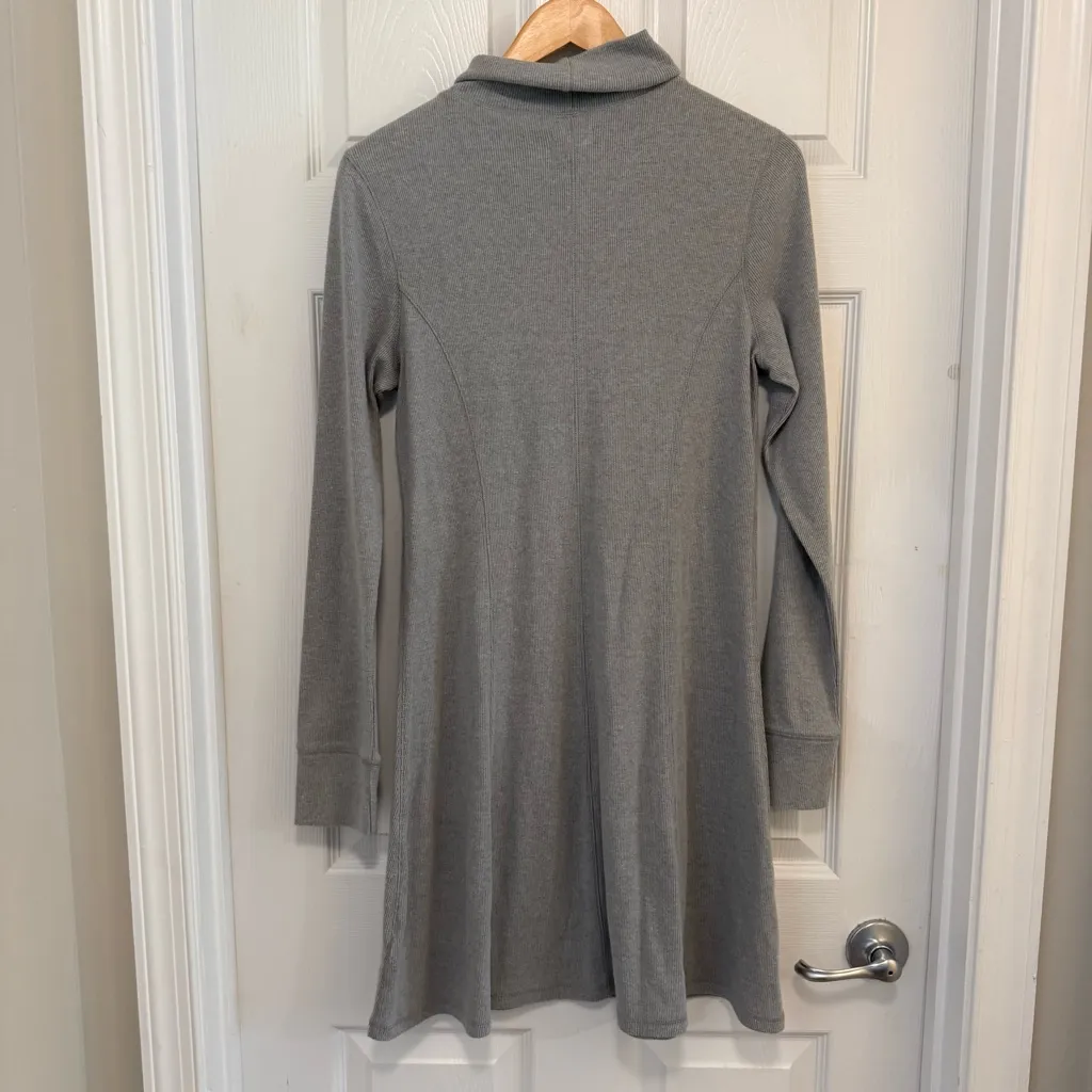 NWT UpWest Cozy Rib Mini Dress Gray Size L - Image 2