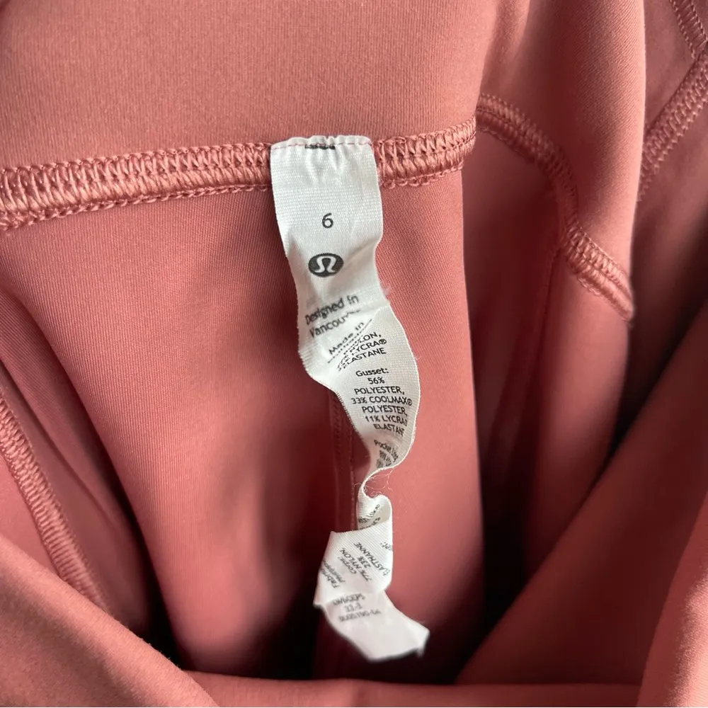 Lululemon Wunder Train High-Rise Crop with Pockets 23" in Brier Rose Pink Size 6 - Image 8