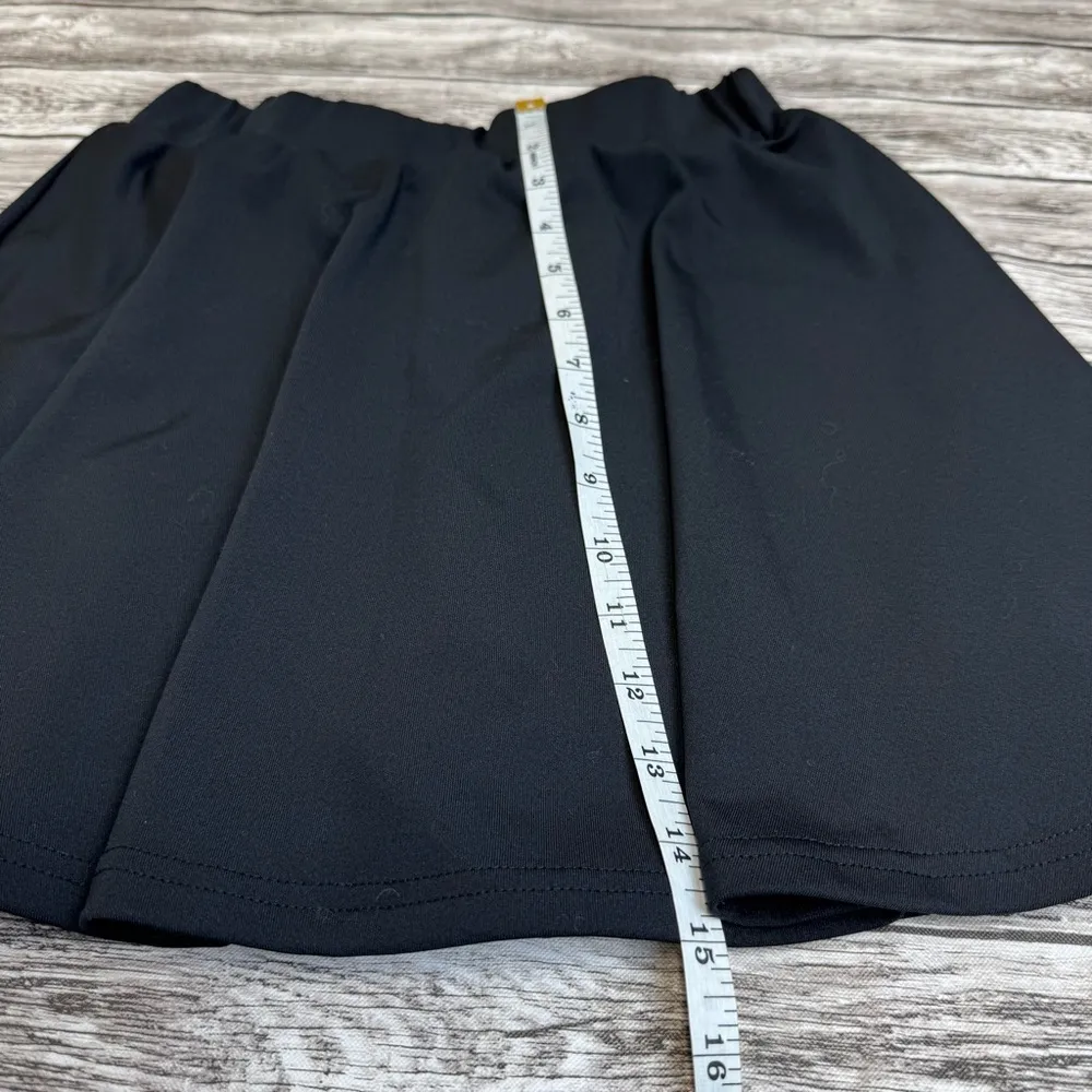 Jolie & Joy Women's Athletic Skirt Built In Shorts L LG Large Black Full Skirt - Image 9