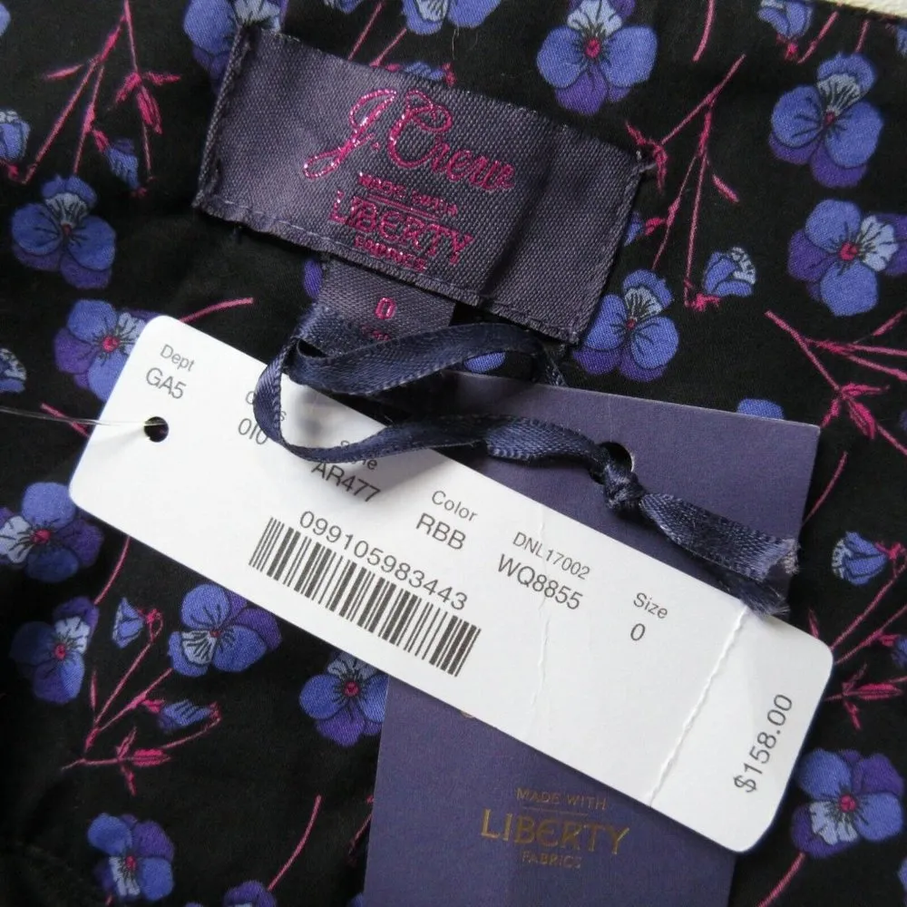 NWT J.Crew Tie-waist Midi in Liberty Mixed Print Patchwork Floral Skirt 0 - Image 4