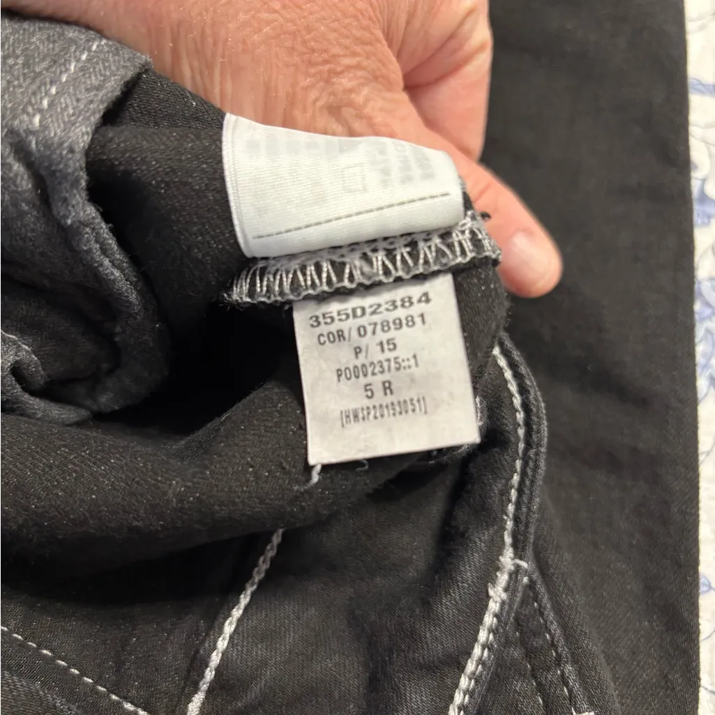 Hollister Black Jeans street wear ultra High rise size 5 R Juniors - Image 7