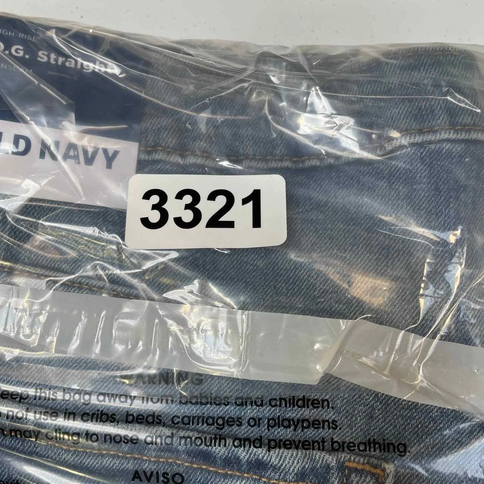 Old Navy OG Straight High Rise Cut-off Shorts Womens Plus 28 Blue Distressed NEW - Image 11