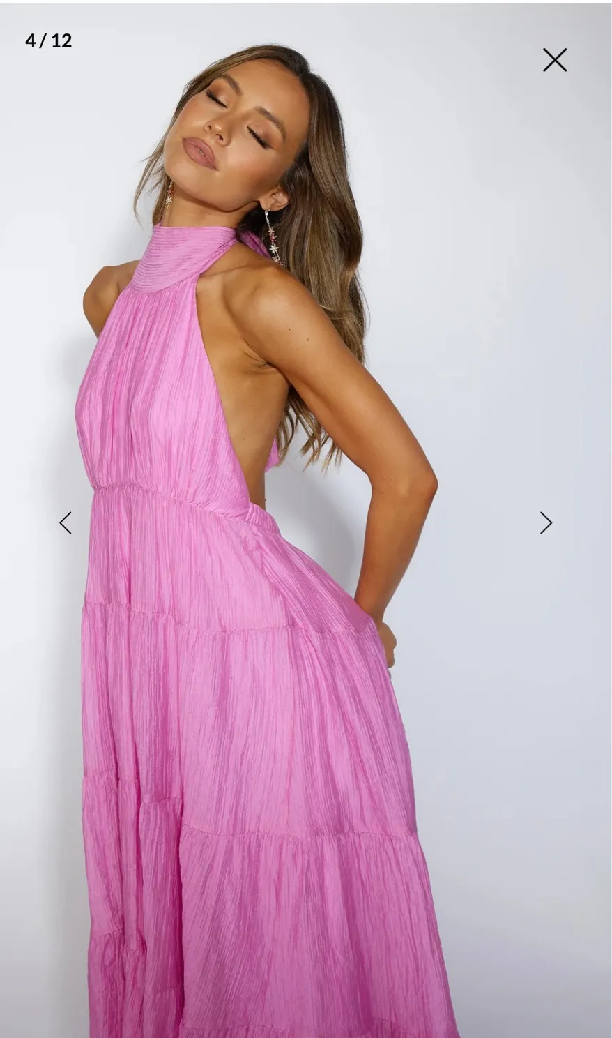 Hello Molly Pink-Purple Maxi Dress - Image 4