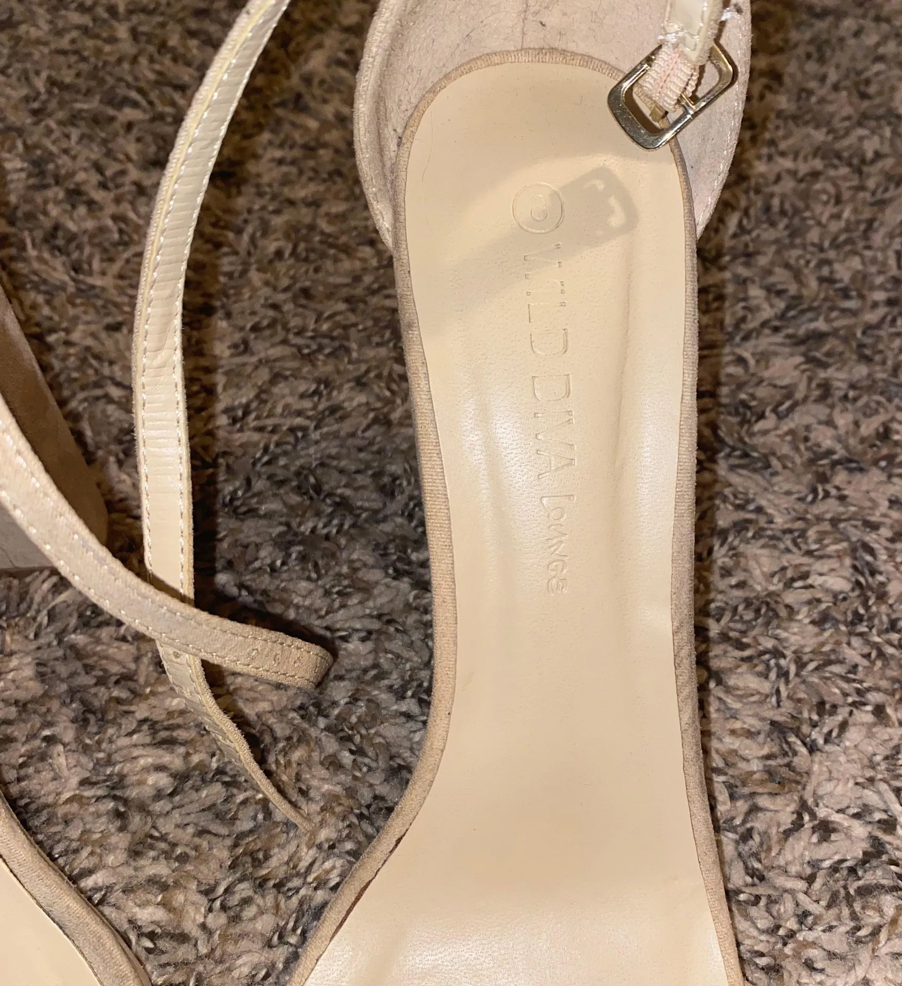 Nude suede heels - Image 7