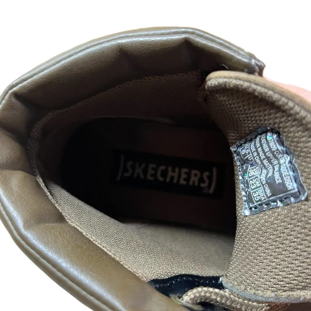 ‎Skechers Brown Leather Lace Up Ankle Boots - Image 11