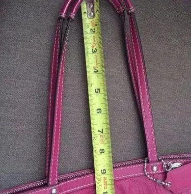 EUC  Signature C Pink Patent Purse and Matching Wallet - Image 7