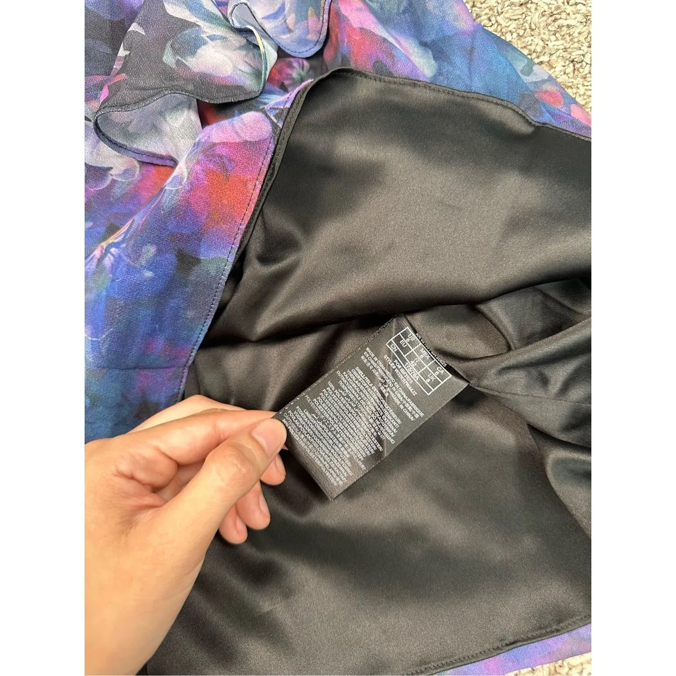 NWT Guess Bombay Floral Dress Mini Draped Y2K Strapless Bright Fuchsia Multi 6 - Image 8