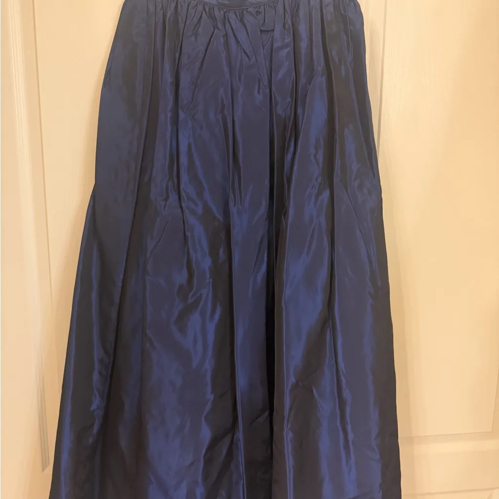 Victor Costa Blue w/gold blazer 10 & J.R. Nites blue taffeta Skirt 12 Set - Image 4