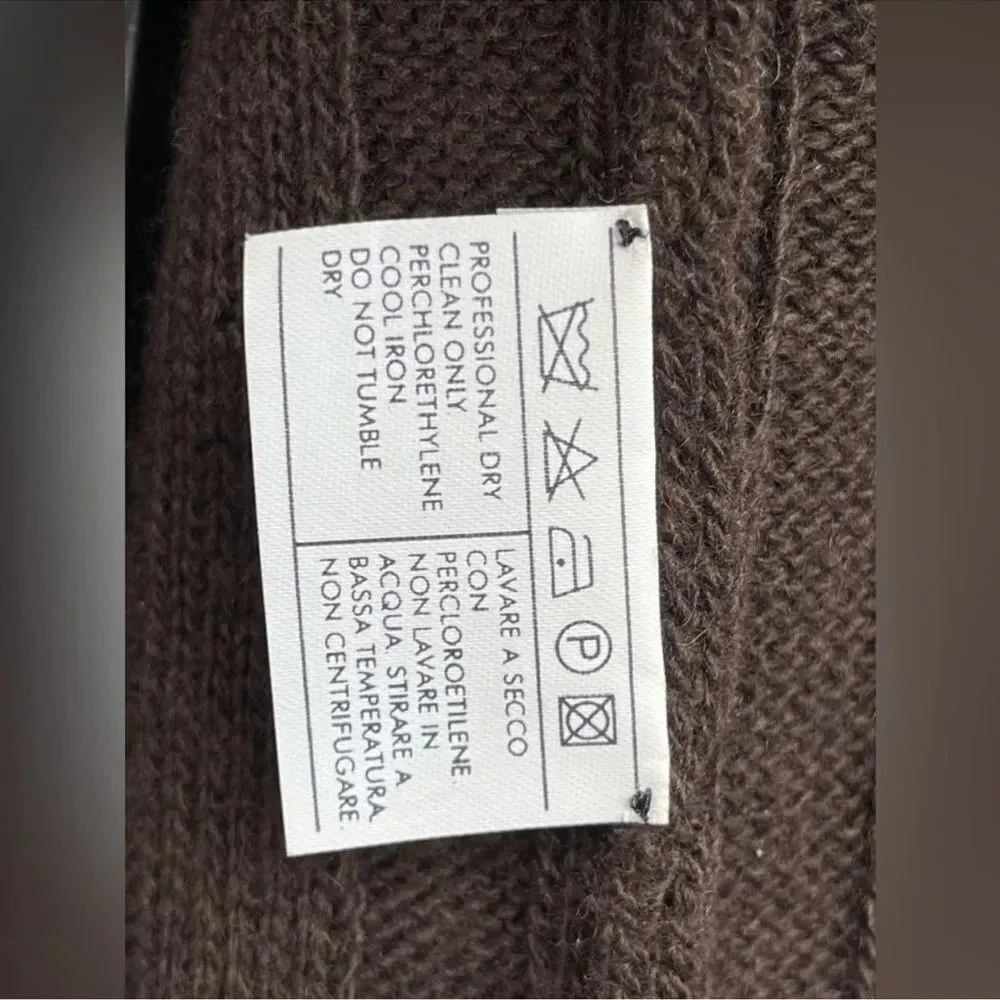 Salvatore Ferragamo Brown Wool Cashmere cárdigan medium - Image 13