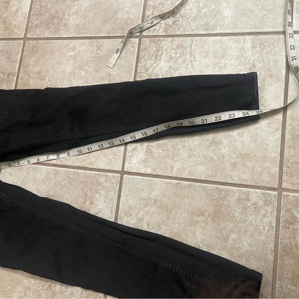 Zara Womens Jeans Size 4 Black Denim Skinny Cotton Stretch mid‎ / - Image 4