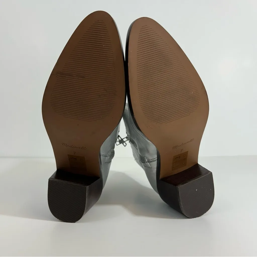 Madewell The Darcy Ankle Boots Silver Size 7 - Image 7