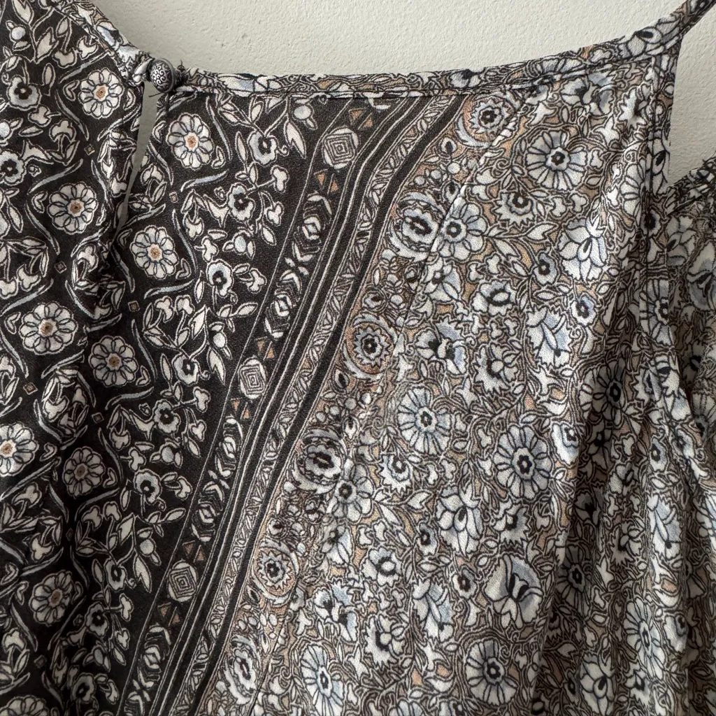American Eagle  Brown Boho Pattern Print Cami - Image 4