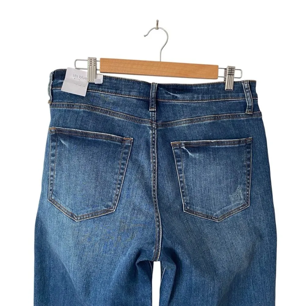 STS Blue Aria Wide Leg Crop Jeans 11” Inch High Rise NWTS size 31 - Image 6