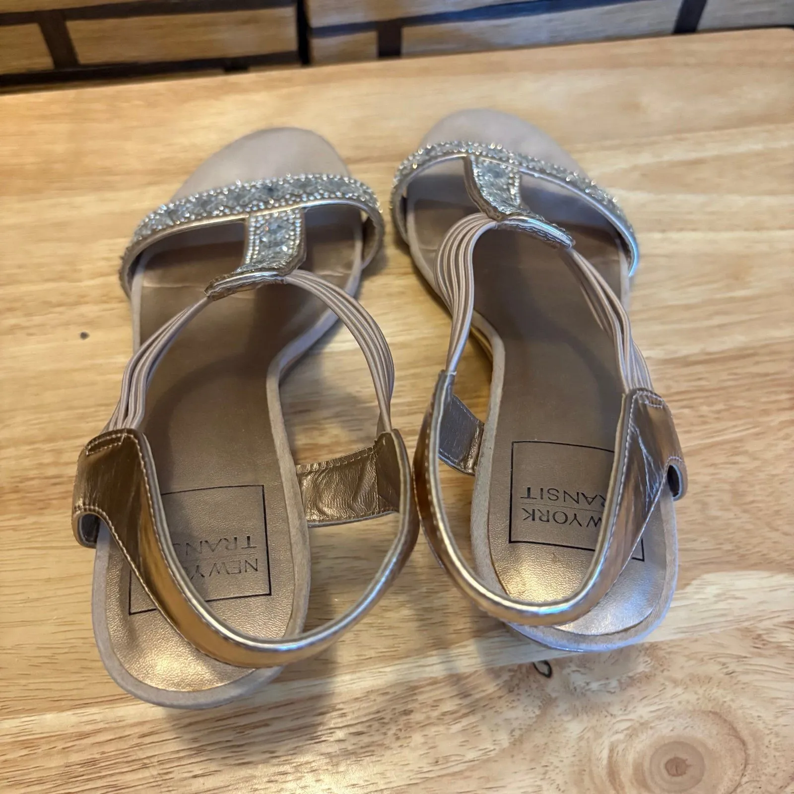 New York Transit Gold Wedges Size 9.5‎ - Image 6