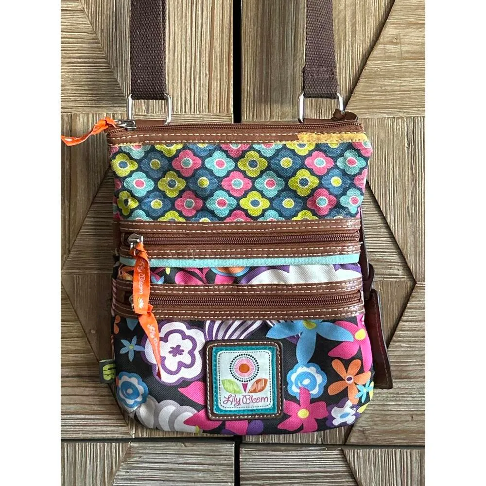 Lily Bloom Crossbody Bag Purse Brown Adjustable Strap Fairycore - Image 8