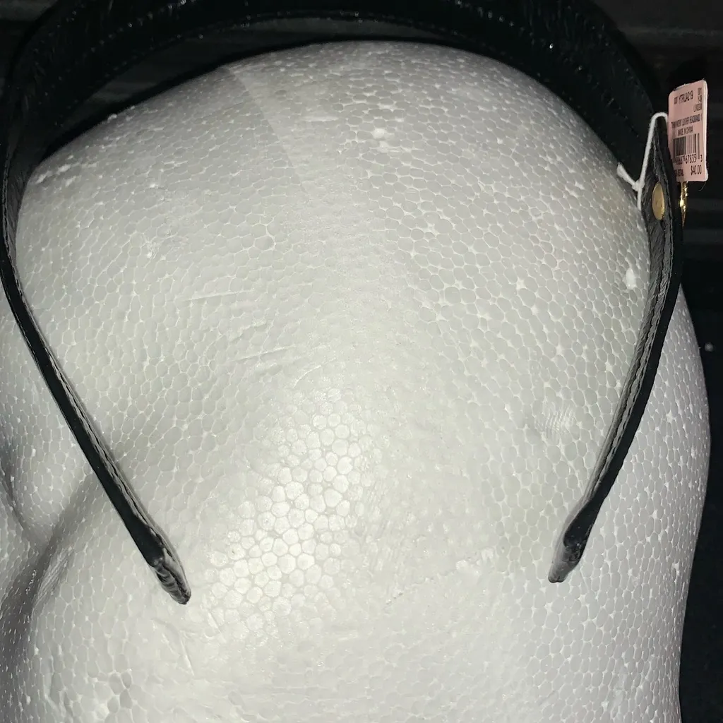 Juicy Couture Pam Gela Leather Headband Black One Size New With Tags - Image 6