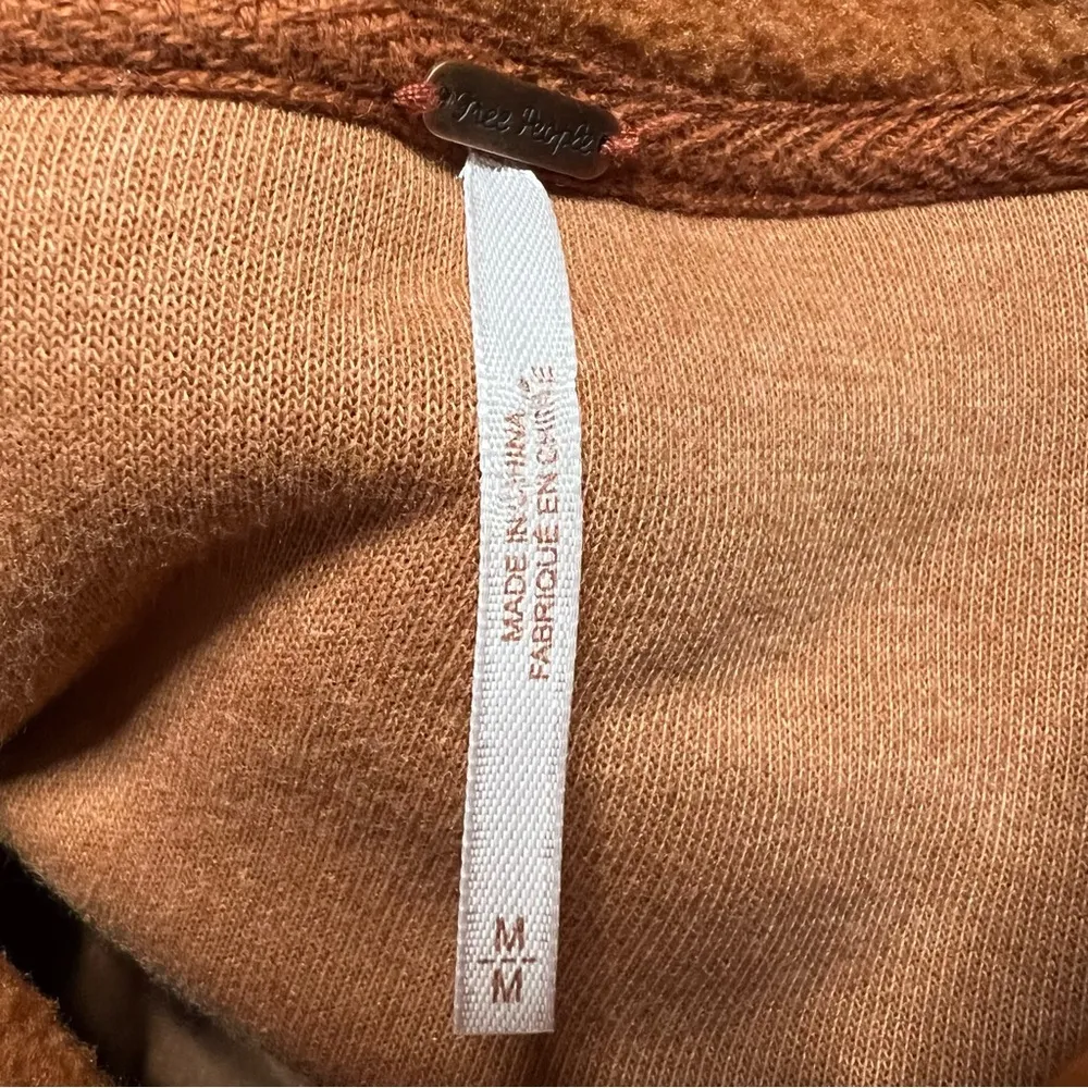 Free People James Cropped Jacket Medium Women’s Brown Orange OB1185448. - Image 5