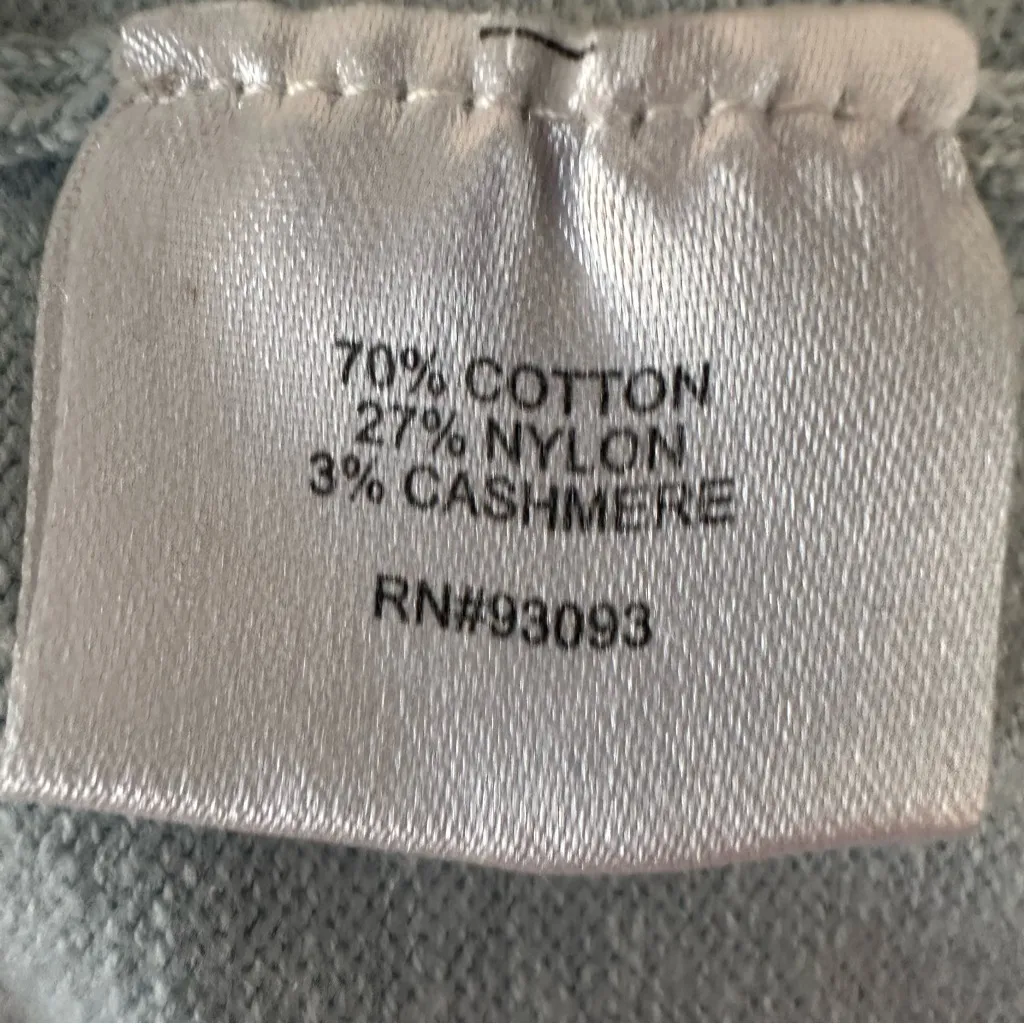 Tyler Boe Kim Cowl Neck Sweater Dress Cotton Cashmere Blend Womens Small Blue - Image 6