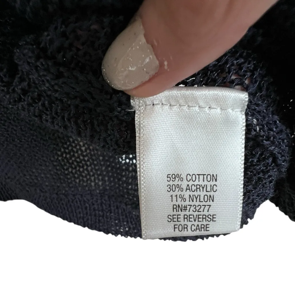 SheIn  Elegant Black Button Down Cardigan - Image 5