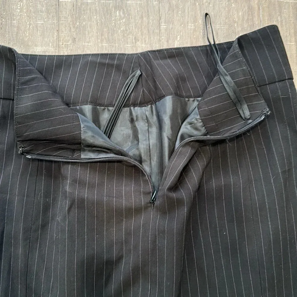 Nine West Women's Petite Black Pin Stripe Suite Pencil Skirt 4P - Image 5