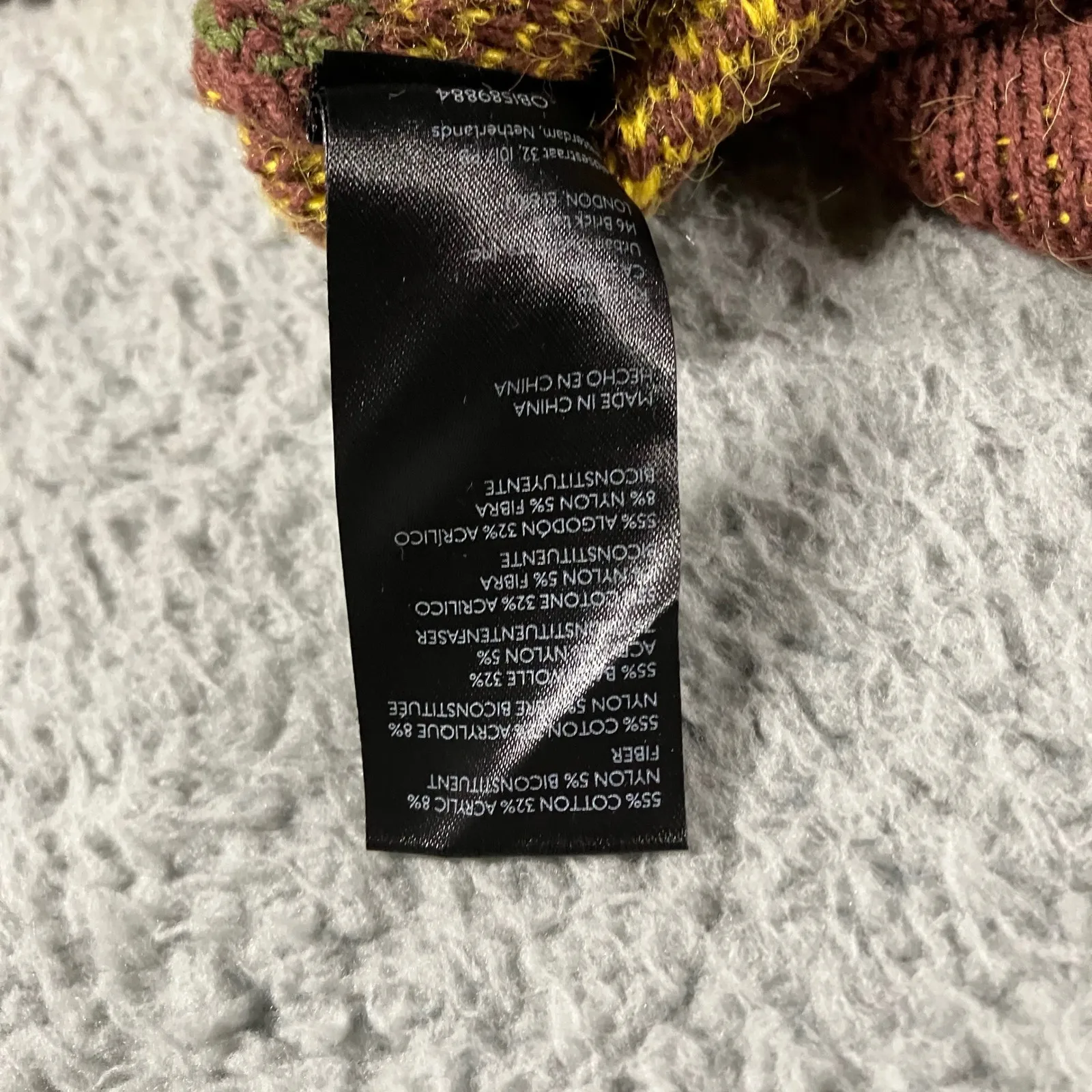 BDG Urban Outfitters Oversized Sweater Women Small Cropped Abstract Floral Daisy - Image 11