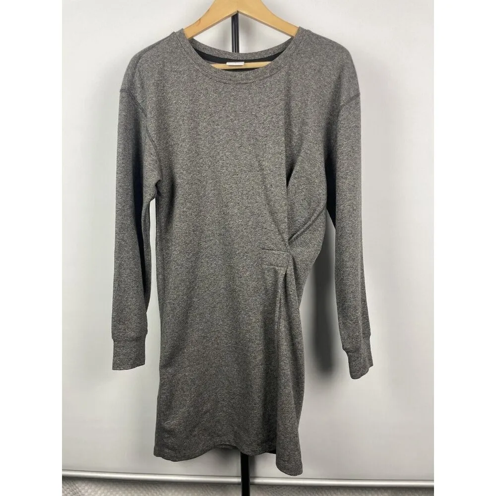 CAbi Put On Sweater Dress Long Sleeve Slimming Ruched Obsidian Gray 3650 Size S‎ - Image 2