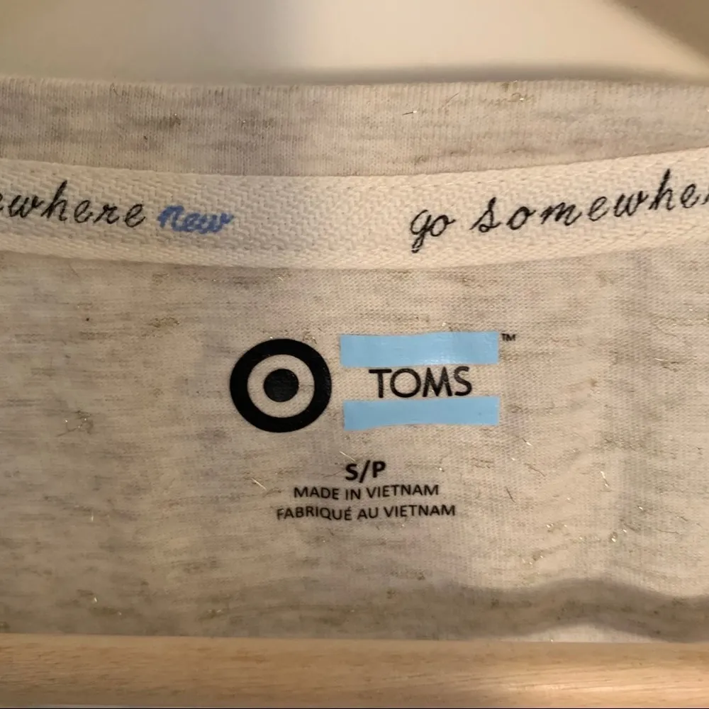 NWOT Toms for Target metallic flag tshirt - Image 4