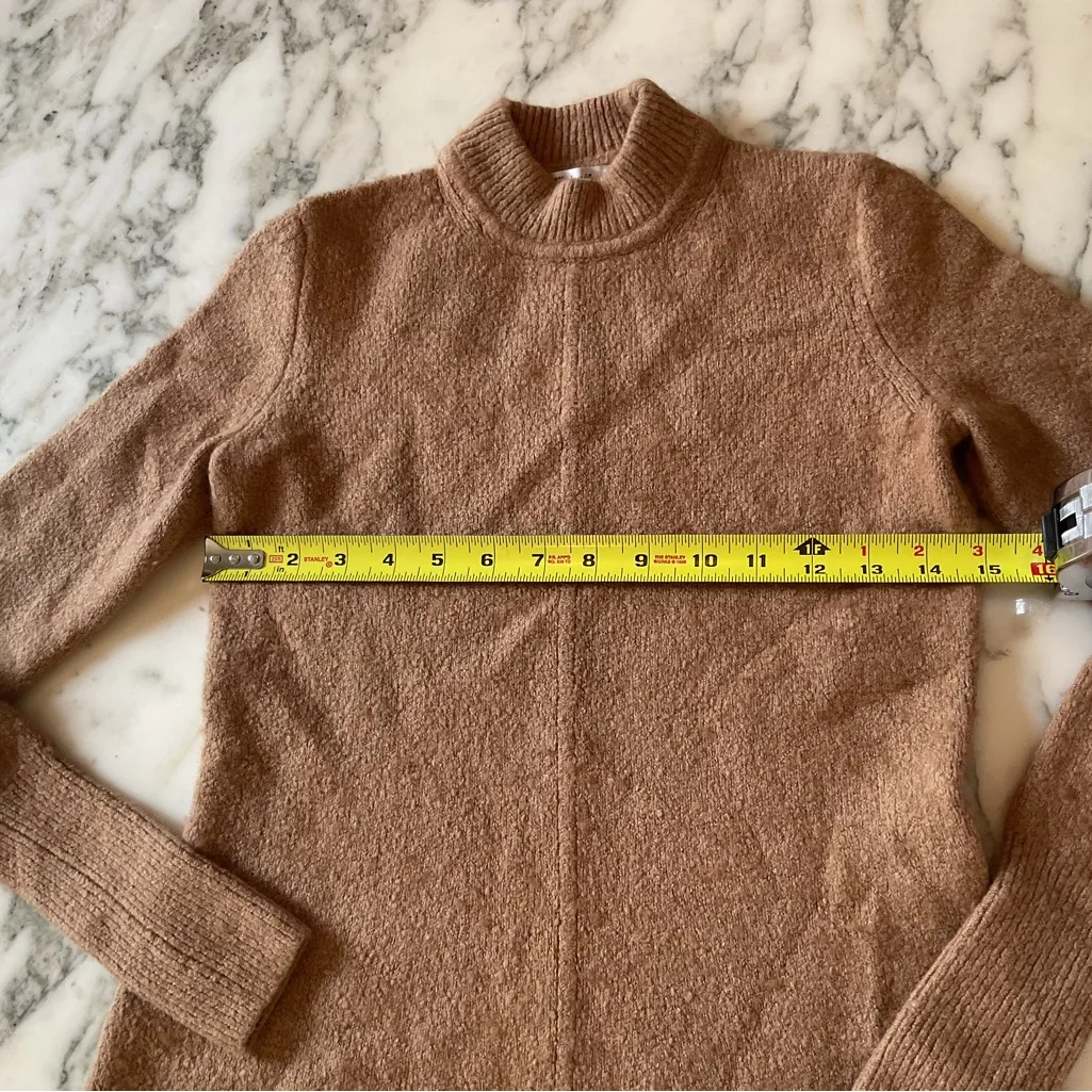 EUC Madewell Sz XS Sweater Mini Dress in Heather Camel $138 pilling fabric shave - Image 8