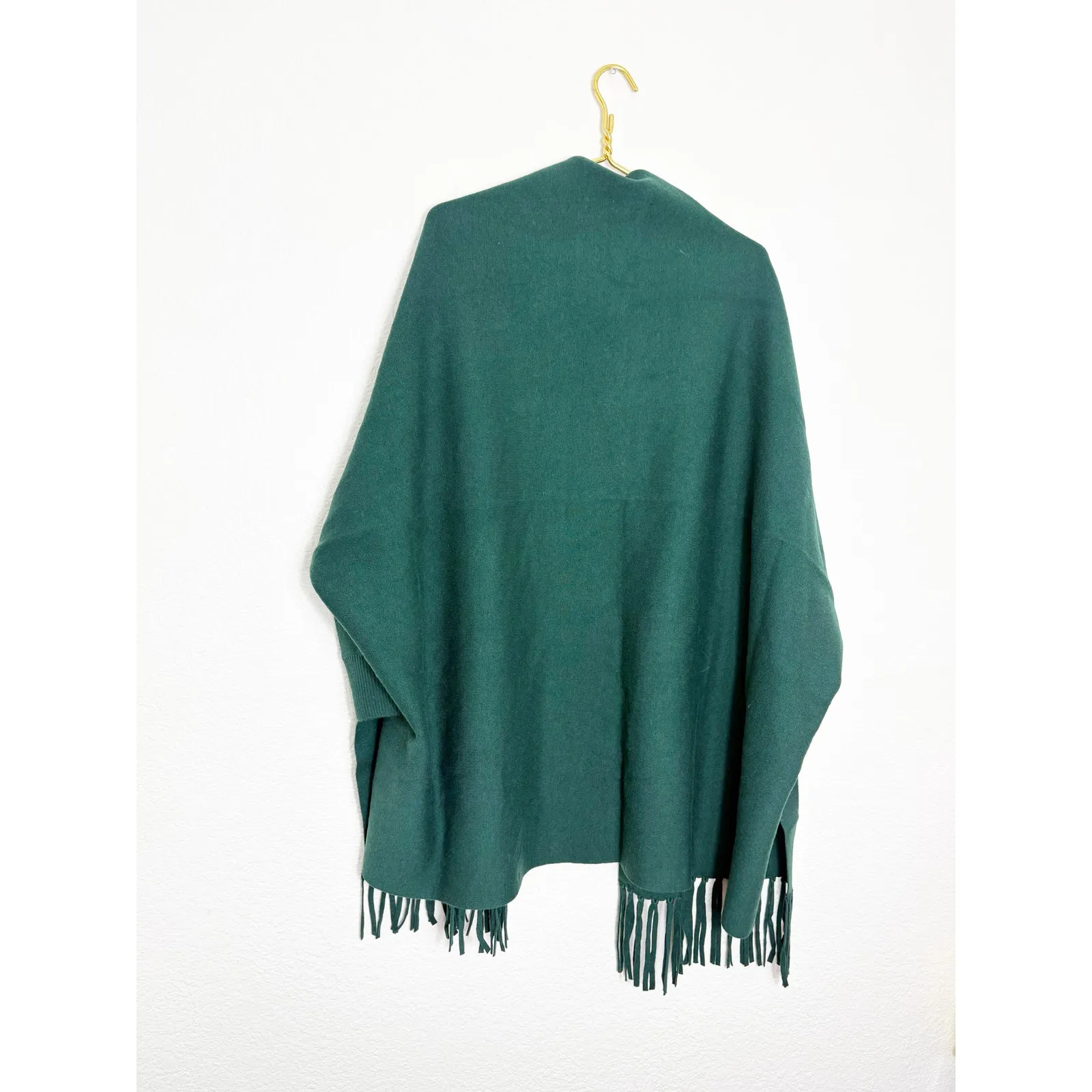 Sandro Celeste Fringed Open-front Cardigan One Size Green Oversized Quiet Luxury - Image 12
