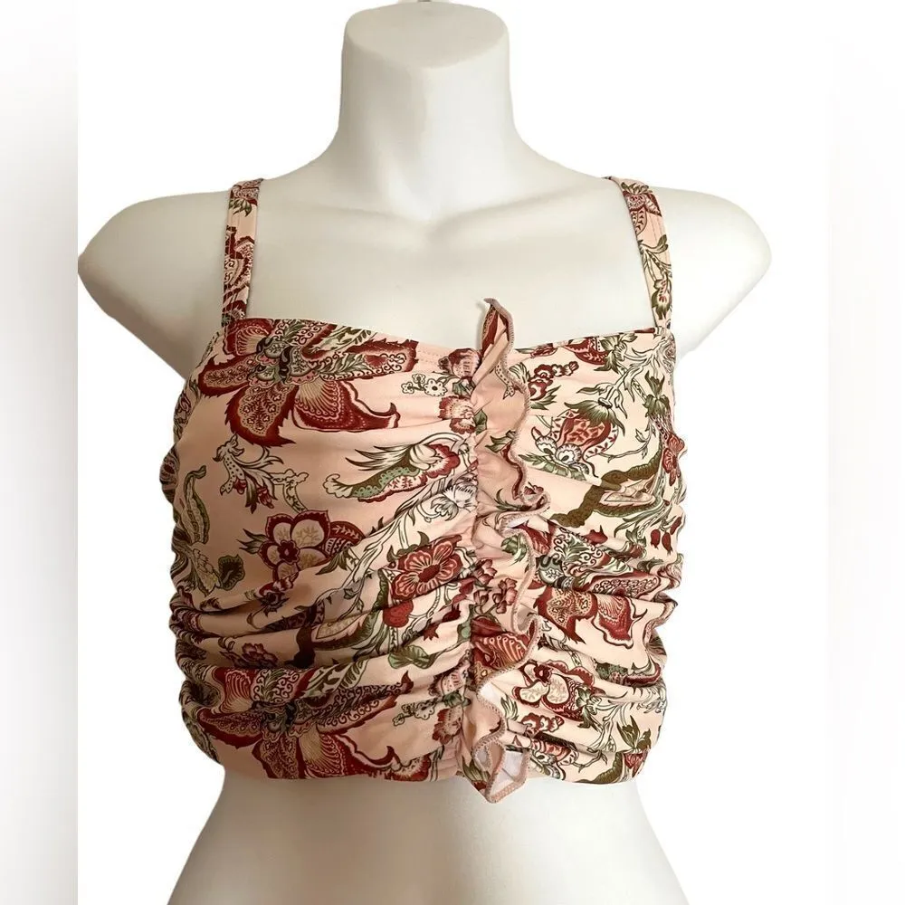 Shein Ruffle Ruched Bikini Top High Waisted Bottom Set 3XL - Image 3