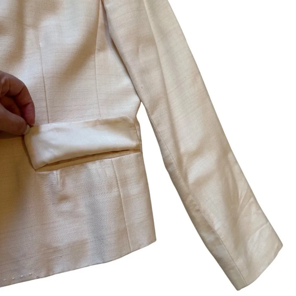 Vintage Oscar De La Renta Blazer Sz 6 Old Money Business Career Jacket Button - Image 5