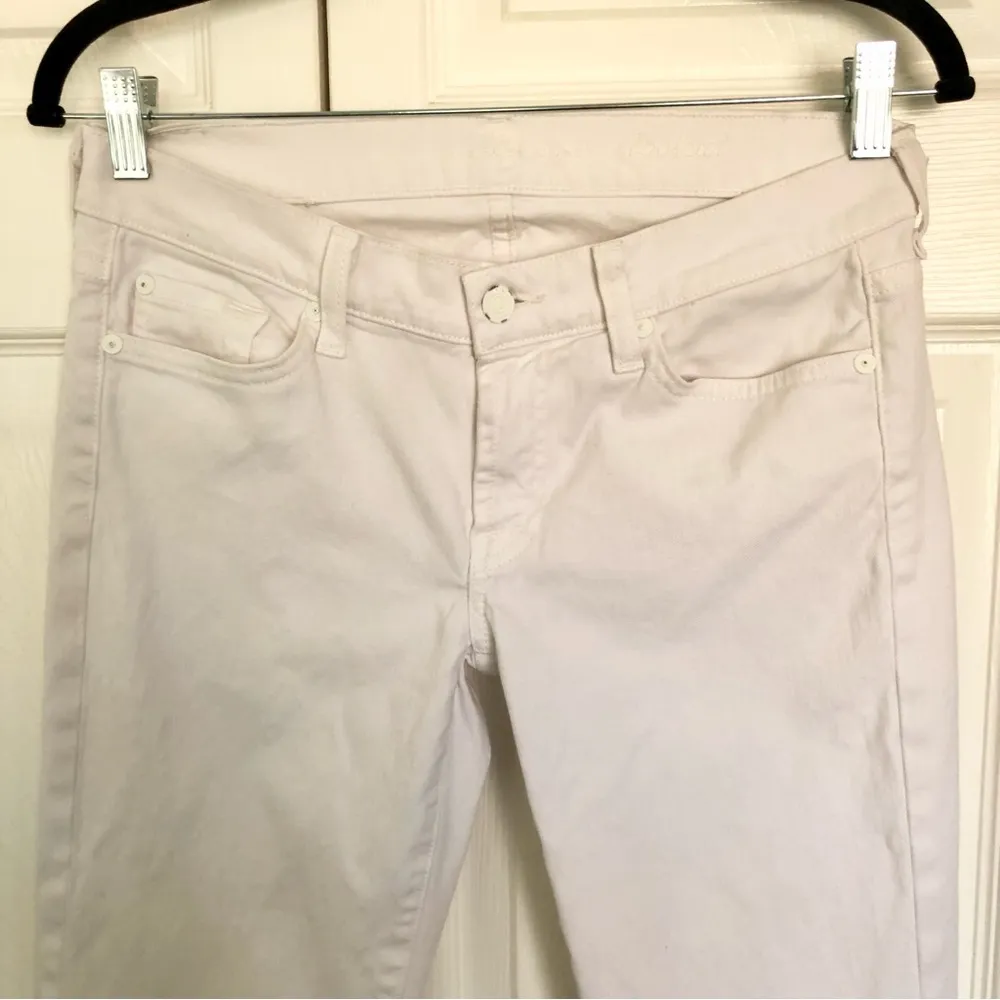 7 For All Mankind  White Boot-Cut Jeans Size 27 - Image 3