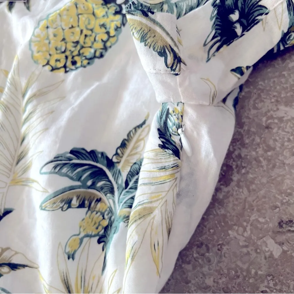 Very J Pineapple Season Romper with Side Detail, White Size M New w/Tag - Image 7