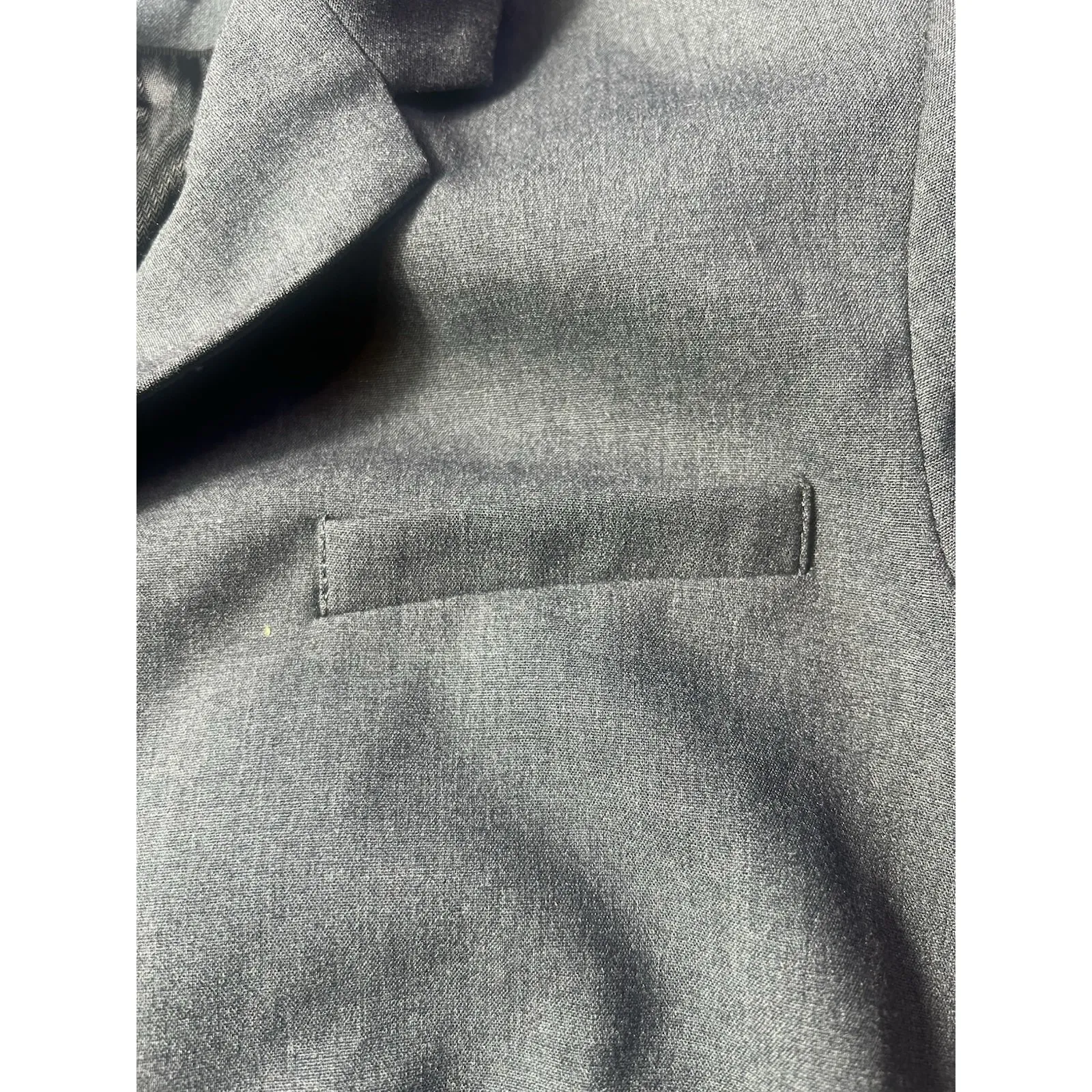 HM FITTED‎ BLAZER DARK GRAY SOLID COLOR SIZE 8 - Image 11