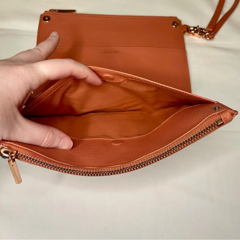 Dagne Dover Essentials Clutch Wallet Wristlet in Sienna Color - Image 14