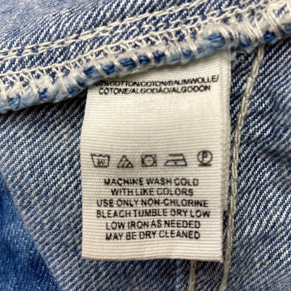 Free People Women’s Sweet Surrender High Waisted Crochet Pocket Denim Shorts - Image 10