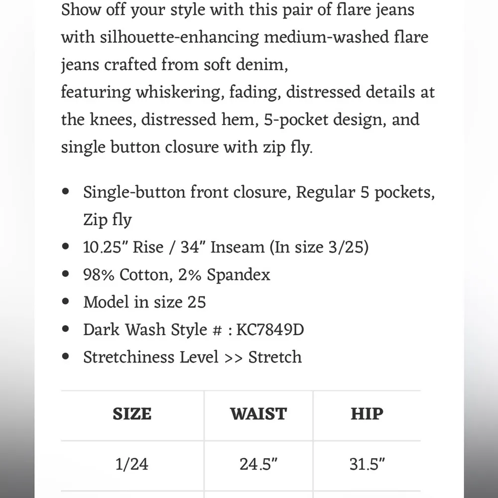 KanCan Distressed Flare Wide Leg Jeans - Image 8