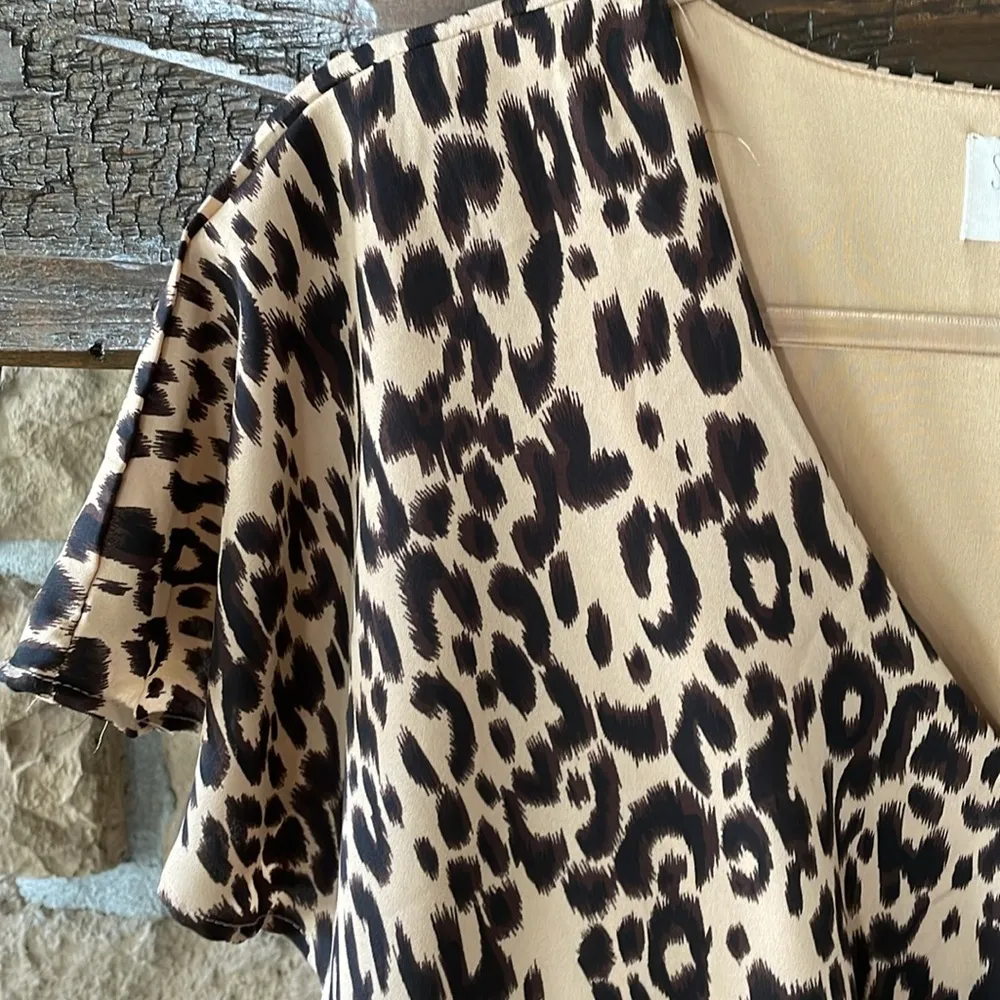 Sienna Sky Leopard midi dress - Image 2