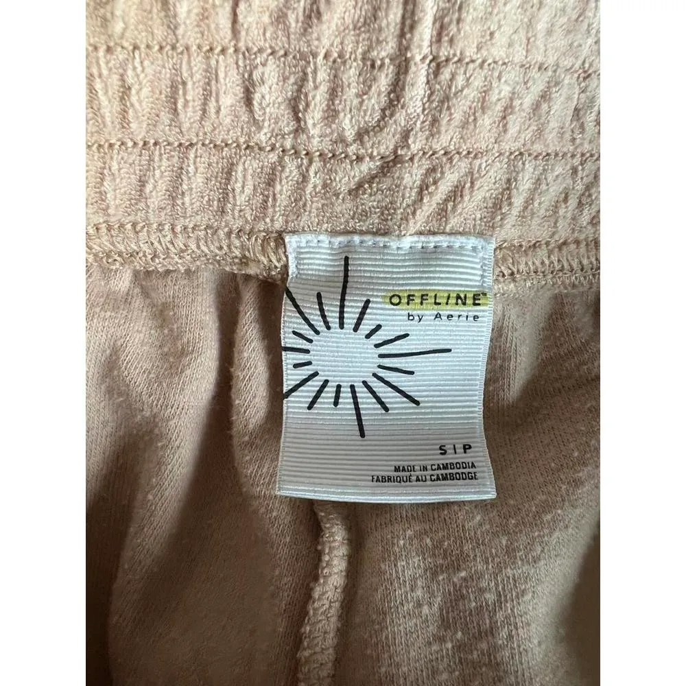 OFFLINE by Aerie Cozy Terry Shorts S/P Orange - Image 3